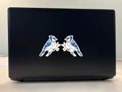 StickerTalk Blue Jay on Branch Vinyl Sticker Sheet, 3 inches by 3 inches
