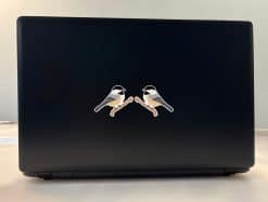 StickerTalk Mirrored Chickadee on Branch Vinyl Sticker Sheet, 2.5 inches by 2 inches