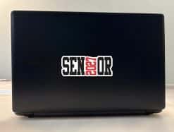 StickerTalk Senior 2027 Red Vinyl Sticker Sheet, 5 inches by 2 inches