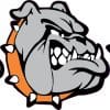 StickerTalk Right Facing Orange Bulldog Vinyl Sticker Sheet, 2 inches by 2 inches
