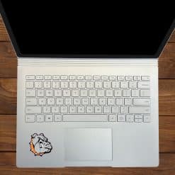 StickerTalk Right Facing Orange Bulldog Vinyl Sticker Sheet, 2 inches by 2 inches