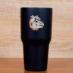 StickerTalk Right Facing Orange Bulldog Vinyl Sticker Sheet, 2 inches by 2 inches