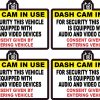 StickerTalk Dash Cam In Use Vinyl Sticker Sheet, 3 inches by 2 inches