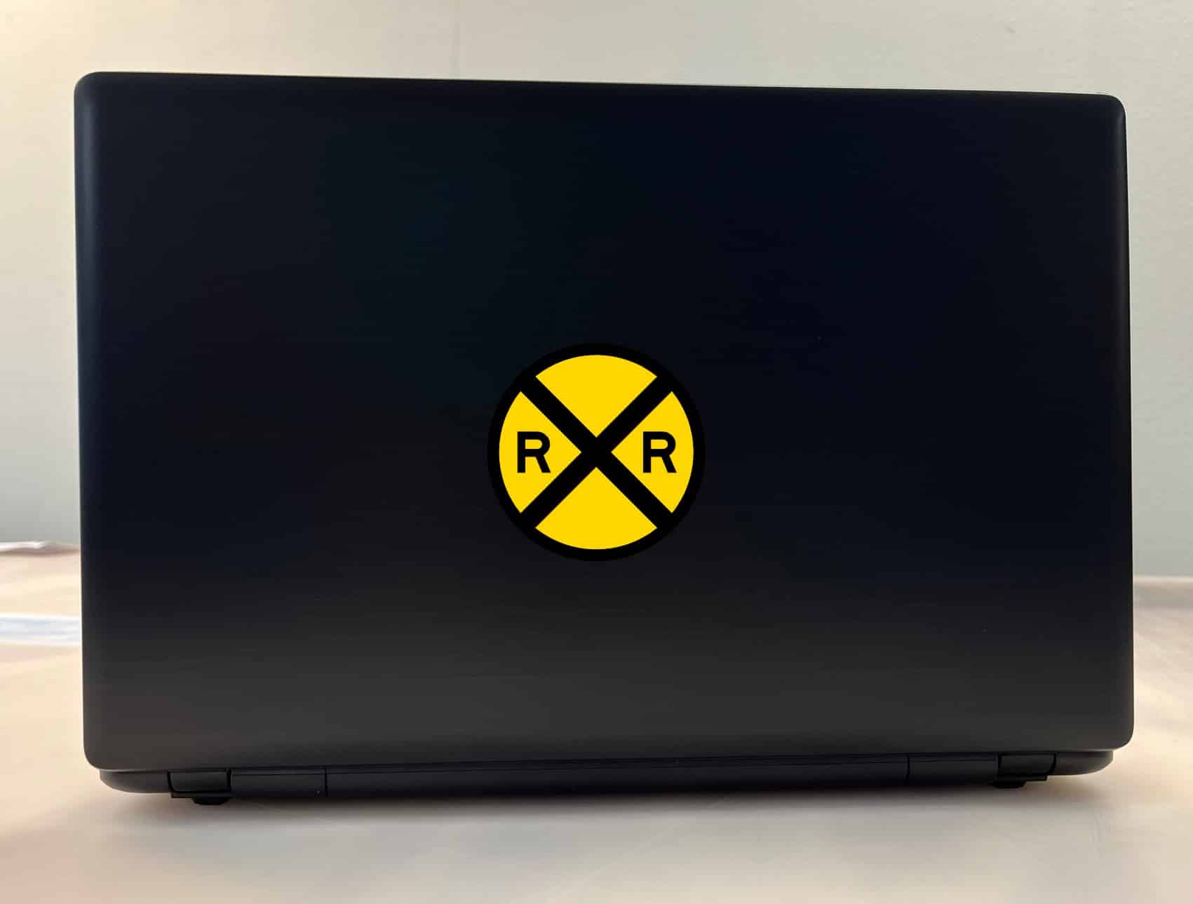 StickerTalk Railroad Crossing Circle Vinyl Sticker Sheet, 3 inches by 3 inches