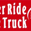 StickerTalk My Other Ride Is a Fire Truck Vinyl Sticker, 10 inches by 3 inches