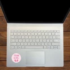 StickerTalk Gender Reveal Team Girl and Boy Vinyl Sticker Sheet, 2 inches by 2 inches