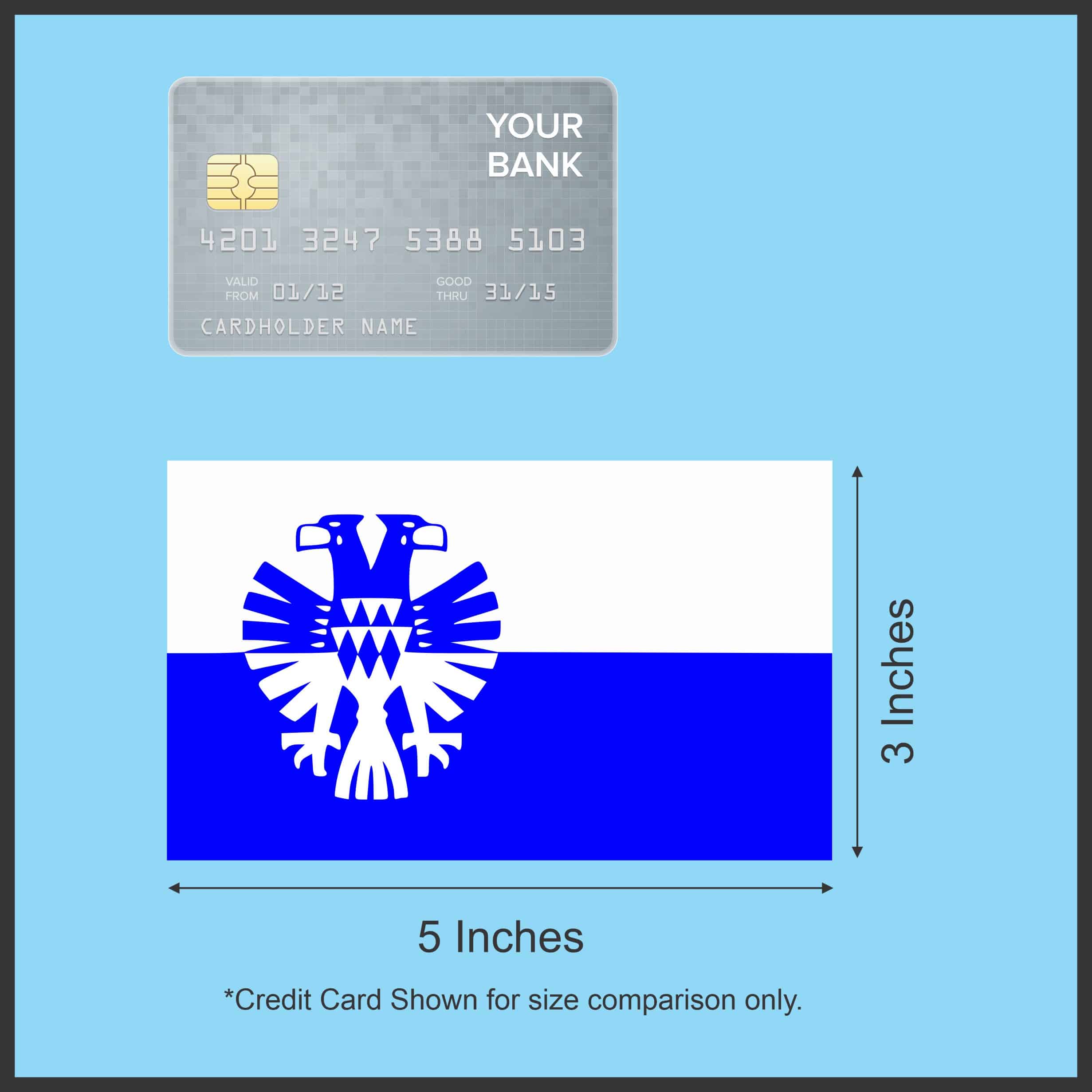 StickerTalk Arnhem Netherlands City Flag Magnet, 5 inches by 3 inches