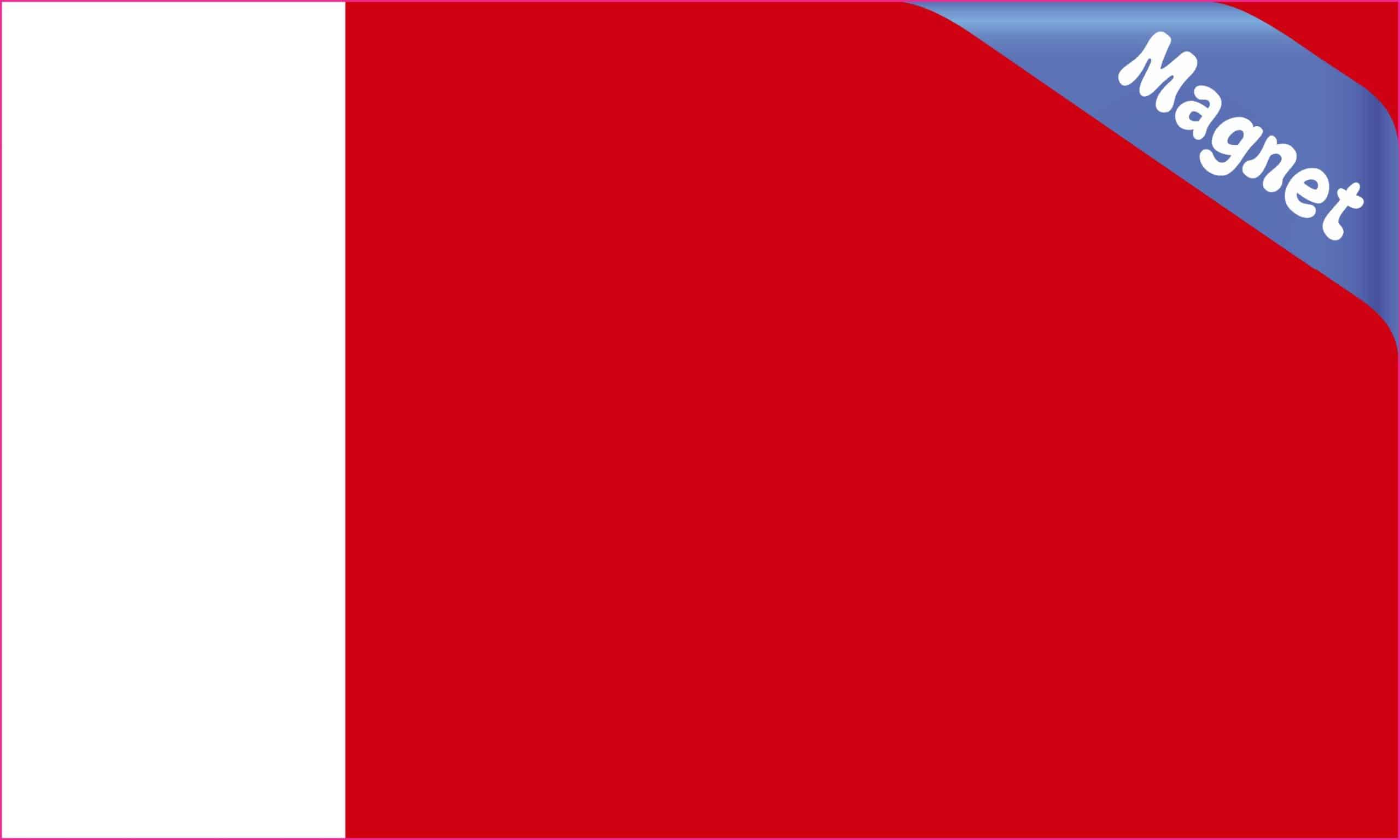 StickerTalk Dubai City Flag Magnet, 5 inches by 3 inches
