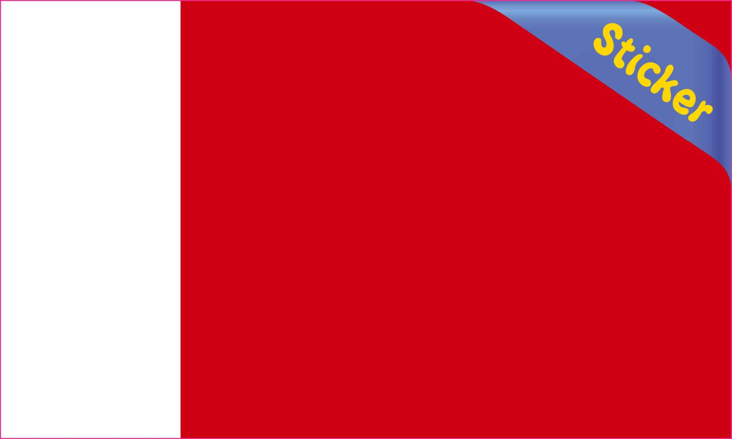 StickerTalk Dubai City Flag Vinyl Sticker, 5 inches by 3 inches