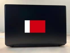 StickerTalk Dubai City Flag Vinyl Sticker, 5 inches by 3 inches