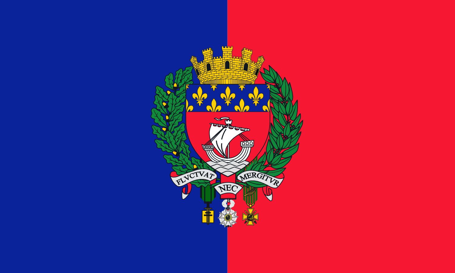 StickerTalk Paris Flag City Magnet, 5 inches by 3 inches