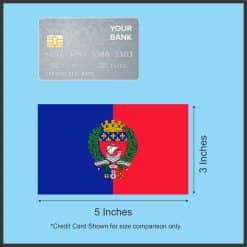 StickerTalk Paris Flag City Magnet, 5 inches by 3 inches