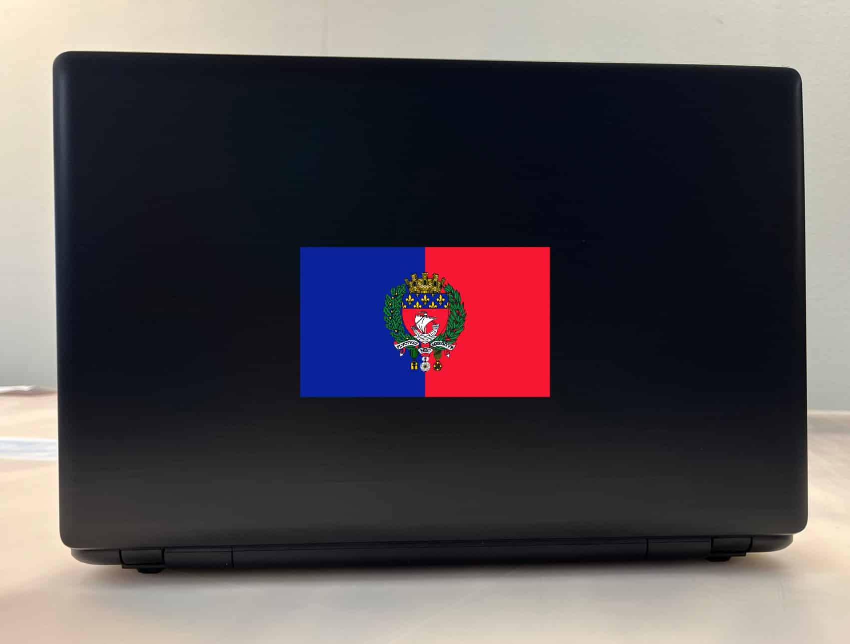 StickerTalk Paris Flag City Vinyl Sticker, 5 inches by 3 inches