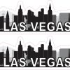 StickerTalk Las Vegas Skyline Vinyl Sticker Sheet, 5 inches by 1.25 inches