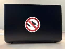 StickerTalk Do Not Feed the Birds Circle Vinyl Sticker, 4 inches by 4 inches