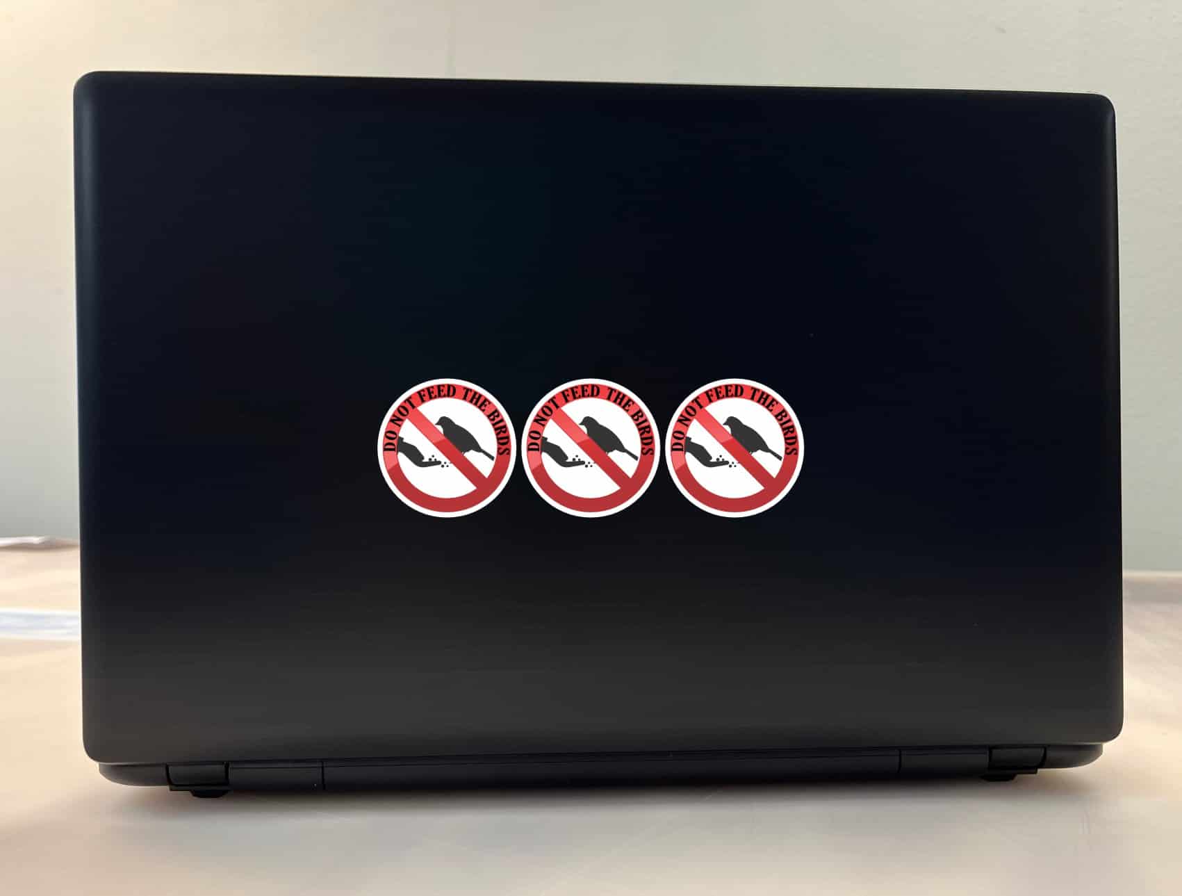 StickerTalk Do Not Feed the Birds Vinyl Sticker Sheet, 2 inches by 2 inches