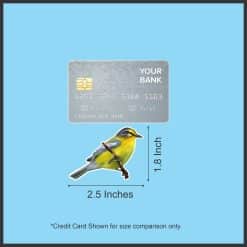 StickerTalk Mirror Image Pine Warblers on Branch Vinyl Sticker Sheet, 2.5 inches by 1.8 inches