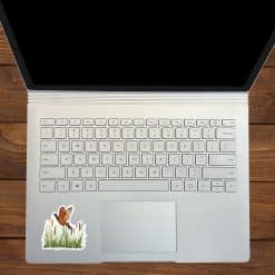 StickerTalk Ring-Necked Pheasant in Flight Mirror Image Vinyl Sticker Sheet, 2.5 inches by 2.5 inches