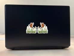 StickerTalk Ring-Necked Pheasant in Flight Mirror Image Vinyl Sticker Sheet, 2.5 inches by 2.5 inches