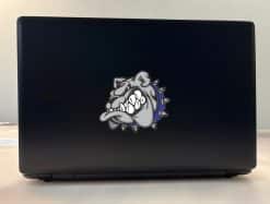 StickerTalk Tough Bulldog Mascot Vinyl Sticker, 4.5 inches by 5 inches