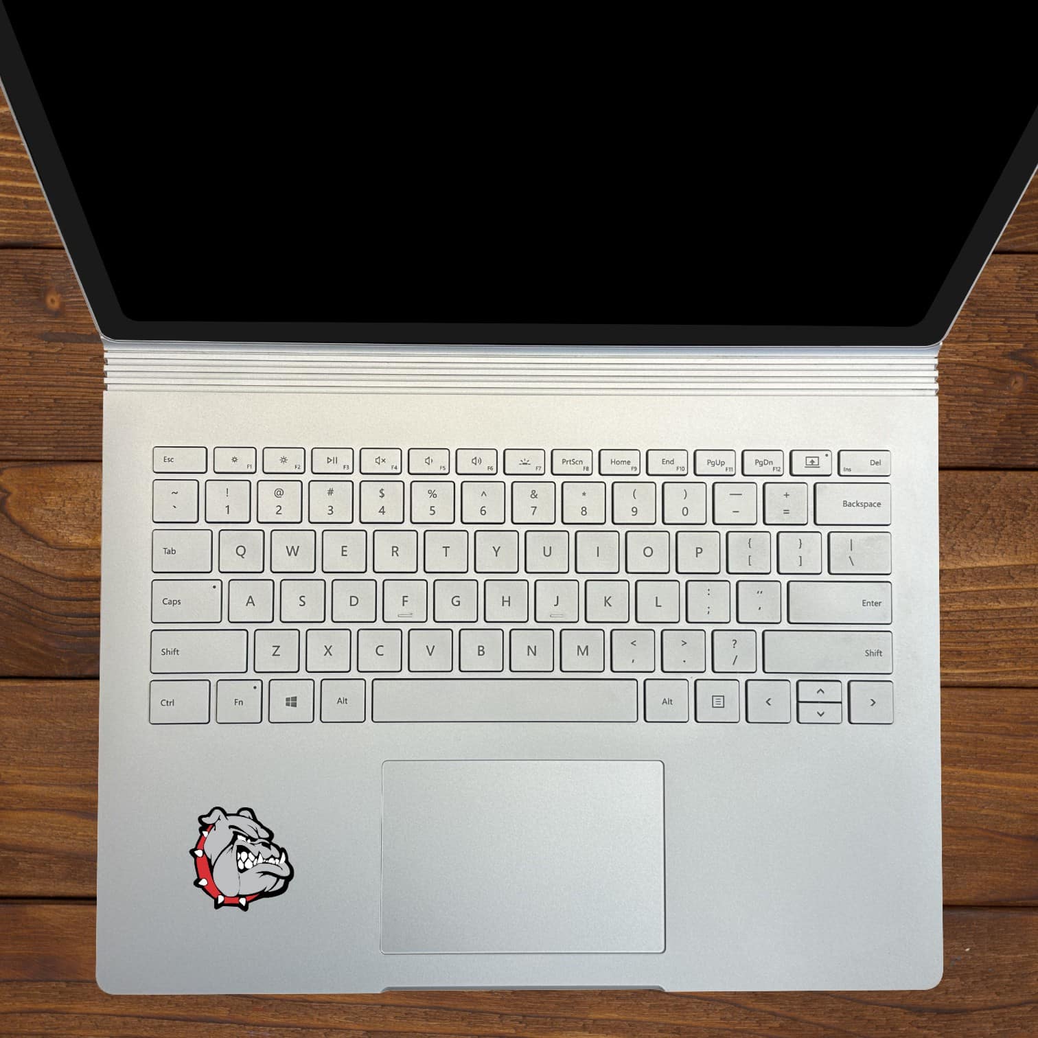 StickerTalk Red Right Facing Bulldog Vinyl Sticker Sheet, 1.5 inches by 1.5 inches