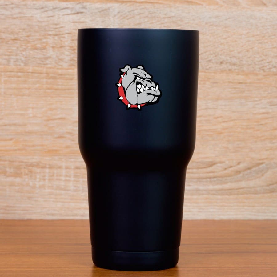 StickerTalk Red Right Facing Bulldog Vinyl Sticker Sheet, 1.5 inches by 1.5 inches