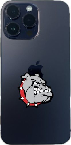 StickerTalk Red Right Facing Bulldog Vinyl Sticker Sheet, 1.5 inches by 1.5 inches