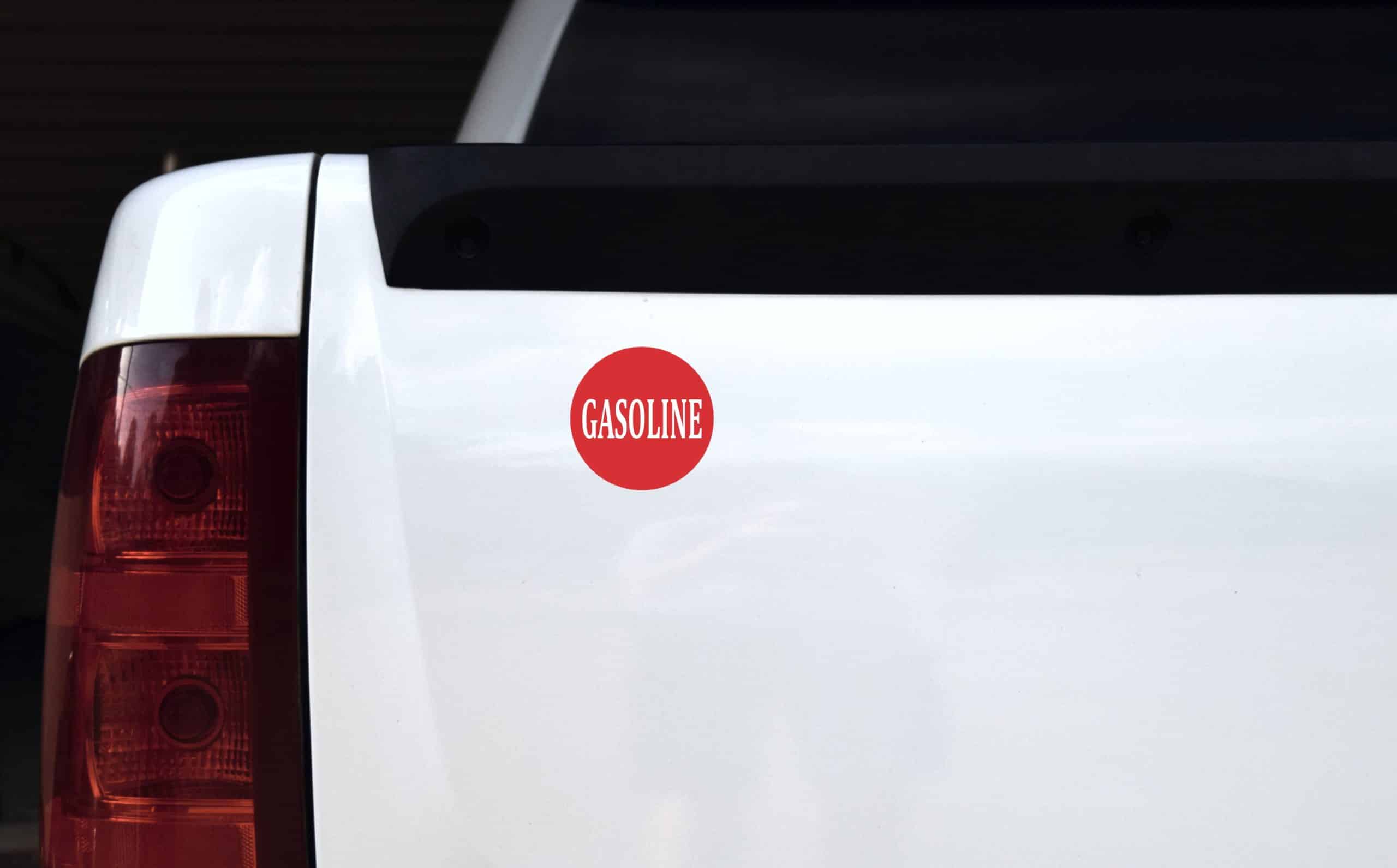 StickerTalk Gasoline Circle Vinyl Sticker Sheet, 3 inches by 3 inches