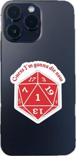 StickerTalk Roleplaying D20 Vinyl Sticker Sheet, 2 inches by 2.5 inches