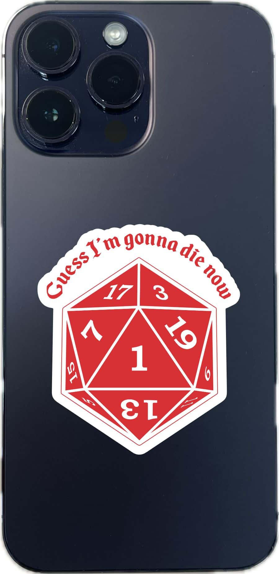 StickerTalk Roleplaying D20 Vinyl Sticker Sheet, 2 inches by 2.5 inches