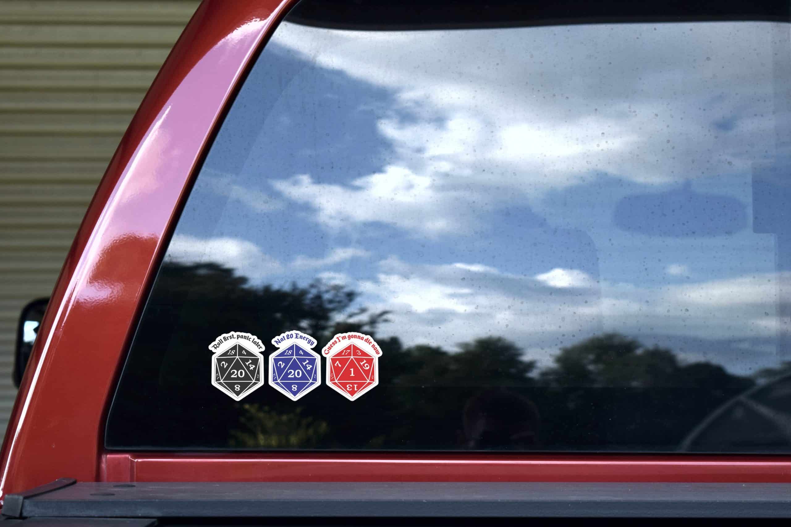 StickerTalk Roleplaying D20 Vinyl Sticker Sheet, 2 inches by 2.5 inches