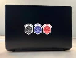 StickerTalk Roleplaying D20 Vinyl Sticker Sheet, 2 inches by 2.5 inches