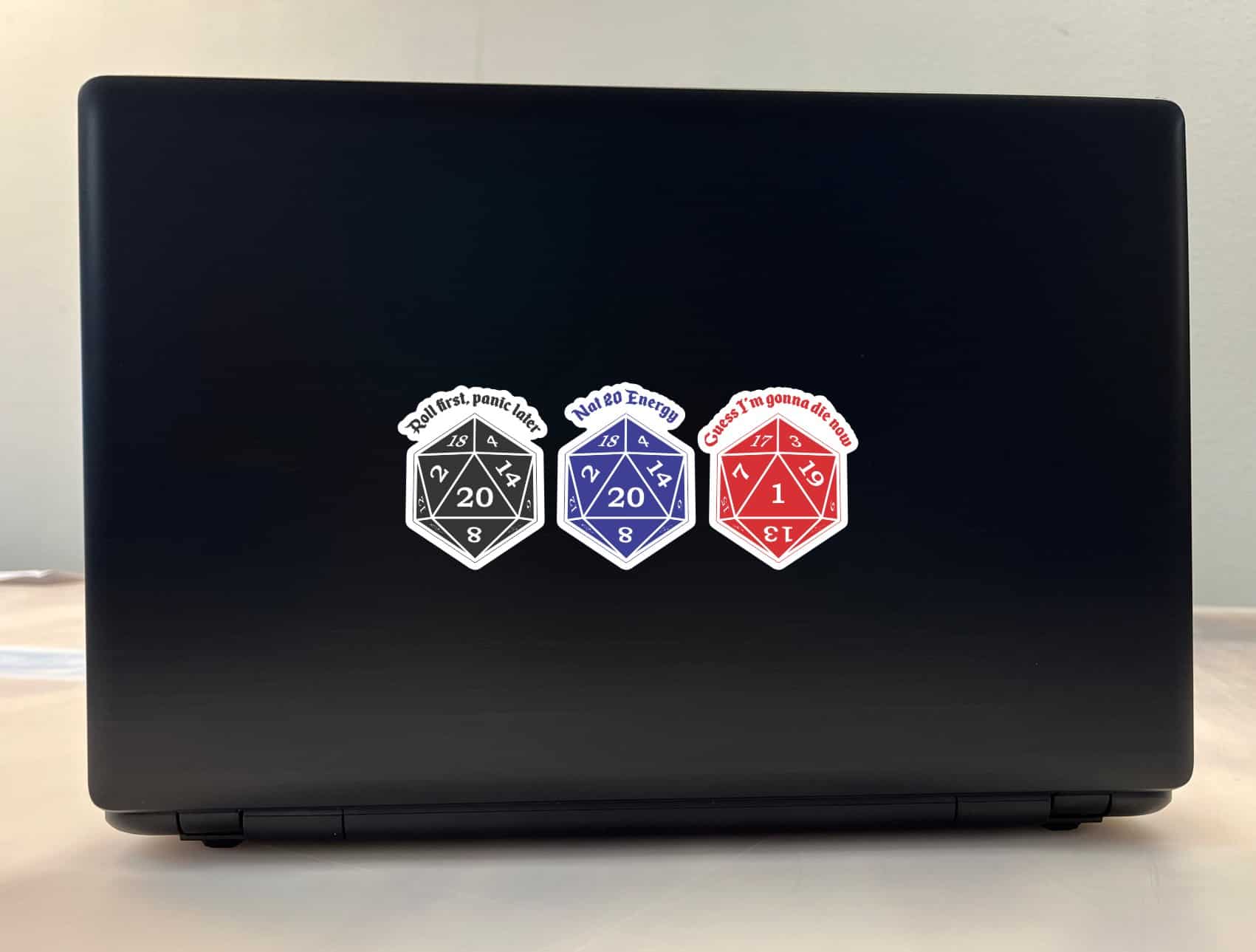 StickerTalk Roleplaying D20 Vinyl Sticker Sheet, 2 inches by 2.5 inches