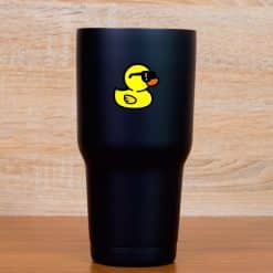 StickerTalk Yellow and Camo Ducks with Shades Vinyl Sticker Sheet, 1.5 inches by 1.5 inches