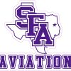 StickerTalk Officially Licensed SFASU Aviation Texas Vinyl Sticker, 5.5 inches by 5 inches
