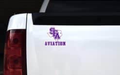 StickerTalk Officially Licensed SFASU Aviation Texas Vinyl Sticker, 5.5 inches by 5 inches