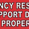 StickerTalk Emergency Responder Support Dog on Property Magnet, 10 inches by 3 inches