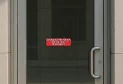 StickerTalk Emergency Responder Support Dog on Property, 10 inches by 3 inches