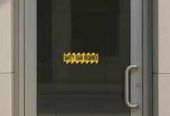 StickerTalk Safety Gear Required Vinyl Sticker, 10 inches by 3 inches