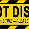 StickerTalk Do Not Disturb Unavailable At This Time Vinyl Sticker, 10 inches by 3 inches