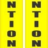 StickerTalk Attention High Fall Risk Vinyl Sticker Sheet, 1.5 inches by 9 inches