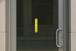 StickerTalk Attention High Fall Risk Vinyl Sticker Sheet, 1.5 inches by 9 inches