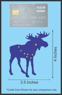 StickerTalk Alaskan Flag State Animal Moose Vinyl Sticker, 3.5 inches by 4 inches