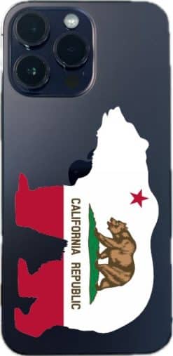 StickerTalk California Flag State Animal Bear Vinyl Sticker, 4 inches by 2.5 inches