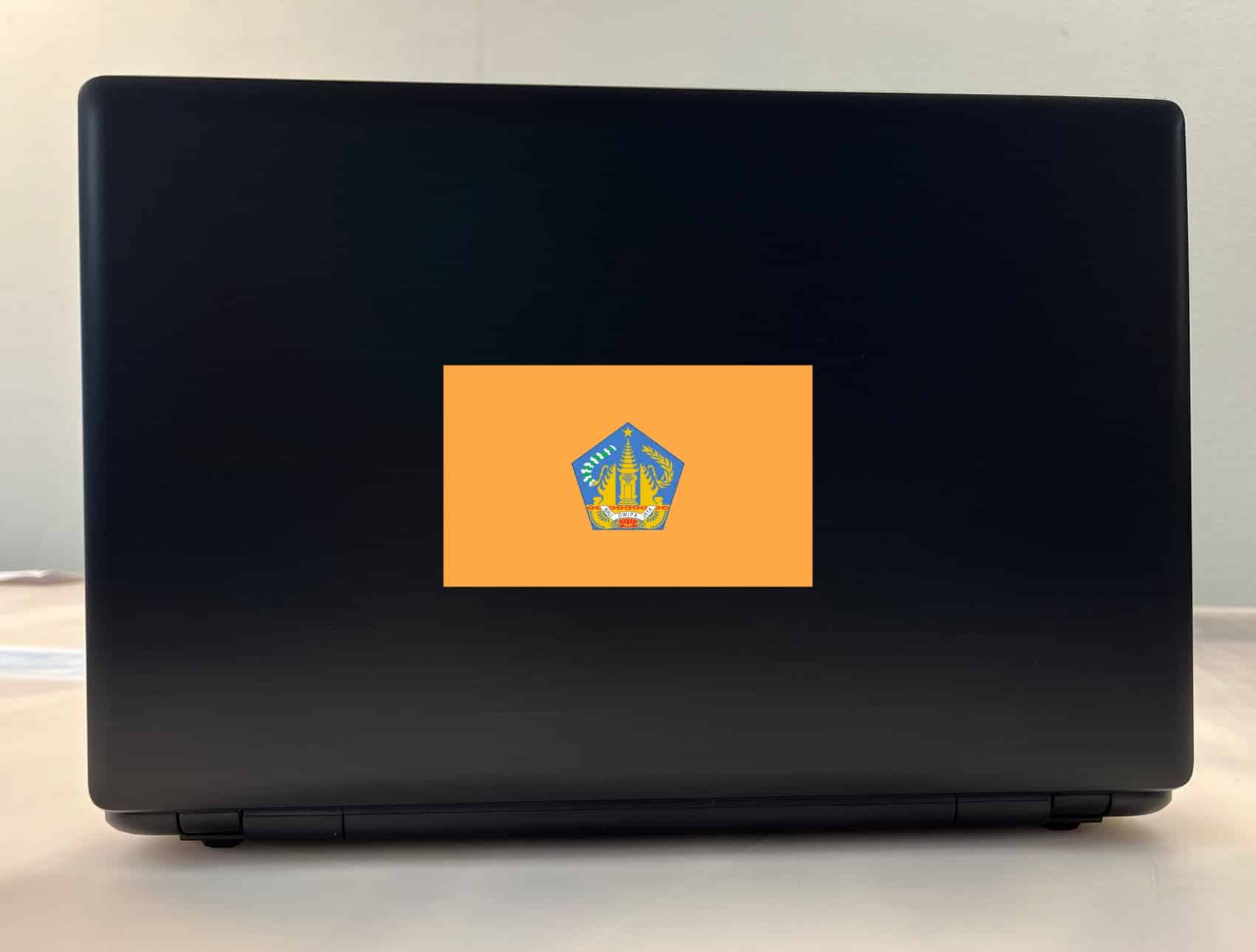 StickerTalk Bali Island Flag Vinyl Sticker, 5 inches by 3 inches