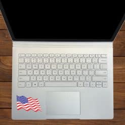 StickerTalk Waving USA Flag Vinyl Sticker Sheet, 3 inches by 2 inches
