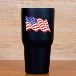 StickerTalk Waving USA Flag Vinyl Sticker Sheet, 3 inches by 2 inches