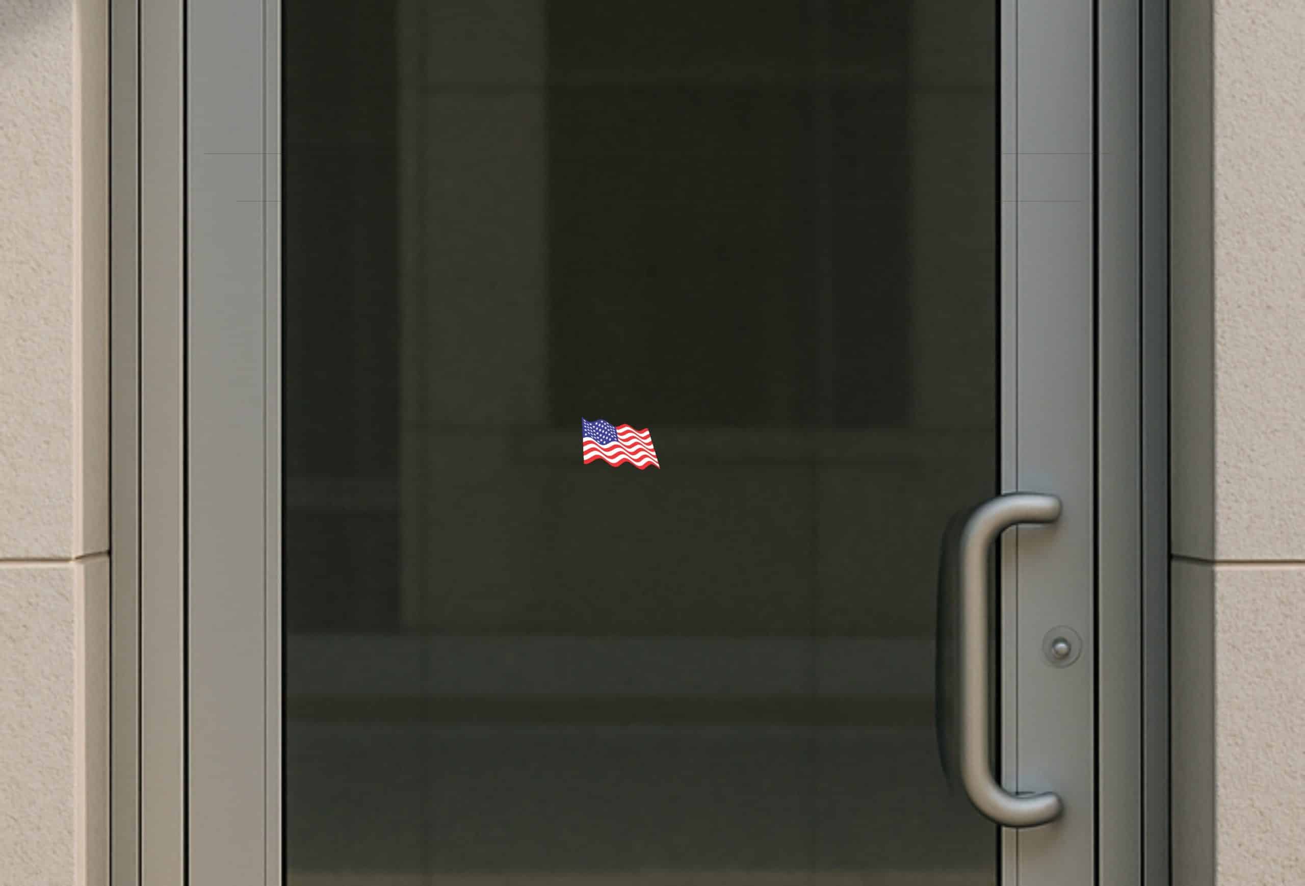 StickerTalk Waving USA Flag Vinyl Sticker Sheet, 3 inches by 2 inches