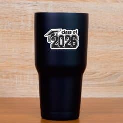 StickerTalk Class of 2026 Graduation Vinyl Sticker Sheet, 2.5 inches by 1.5 inches