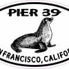 StickerTalk Pier 39 Sea Lion Oval Vinyl Sticker, 5 inches by 3 inches